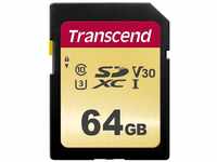 Transcend 64GB SDXC/SDHC 500S Speicherkarte TS64GSDC500S (umweltfreundliche