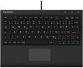 KeySonic extra Mini-Tastatur mit Touchpad, USB Kabel (2 m), voller Tastenumfang,