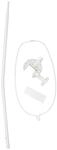 roba Himmelstange - Universal Himmelhalter in wei&szlig; - Ideal f&uuml;r Babybetten &