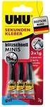 UHU Sekundenkleber blitzschnell MINIS gel 3x1g lose