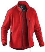 K&Uuml;BLER WEATHER Fleecejacke rot, Gr&ouml;&szlig;e XS, Unisex-Fleecejacke aus Mischgewebe,