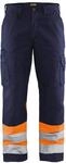 Blaklader 15641811 Hose mit hoher Sichtbarkeit, Marineblau/Orange, grootte C44