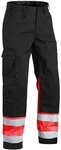 Blaklader 15641811 Hose mit hoher Sichtbarkeit, schwarz/rot, grootte C44