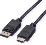 ROLINE DisplayPort Kabel DP - HDTV, ST/ST, schwarz, 1,5 m