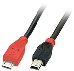 Lindy USB 2.0 Kabel Micro-B / Mini-B OTG M/M 1m