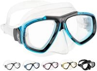 CRESSI Focus Mask Clear/Frame Aquamarine - Professional Erwachsene Tauchmaske aus
