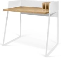 TEMAHOME Volga Schreibtisch eiche und weiss 90 x 60 x 88 cm