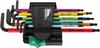 Wera 967 SPKL/9 Torx BO Multicolour Winkelschlüsselsatz, BlackLaser, 9-teilig,