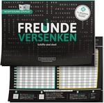DENKRIESEN Freunde VERSENKEN | DIN A5 Spielblock ab 8 Jahren | Kompaktes