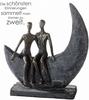 Casablanca Deko Skulptur Figur Paar - Kunstharz bronzefarbene Figur dunkelgrau...