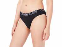 Calvin Klein Damen Slip Bikini Form Baumwolle mit Stretch, Schwarz (Black), XS