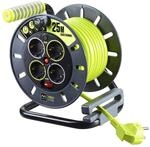 Masterplug Pro-XT Kabeltrommel Verl&auml;ngerungskabel mit 4 Steckdosen, Wickelkurbel,