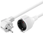 Goobay 93087 Gewinkeltes Strom Verl&auml;ngerungskabel / Schutzkontakt Stecker 250V