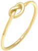 Elli PREMIUM Ring Damen Knoten Geo Minimal in 375 Gelbgold