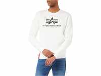 Alpha Industries Herren Basic Pullover Sweatshirt, Weiß, XL