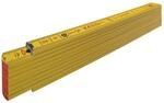 Stabila Holz-Gliederma&szlig;stab Type 707, 2 m, gelb, metrische Skala, 01304
