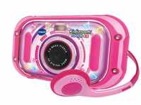 VTech KidiZoom Touch 5.0 pink – Kinderkamera mit Touchscreen, Selfie- und