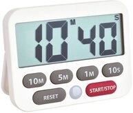 TFA Dostmann Digitaler Timer und Stoppuhr, 38.2038.02, Zeit bis 99min 50sec,