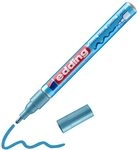 edding 751 Glanzlackmarker - hell-blau metallic - 1 Lackmarker - Rundspitze 1-2 mm -