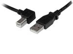 StarTech.com 2m USB 2.0 A auf B Kabel links gewinkelt - St/St - USB Druckerkabel