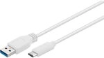 Goobay 67185 USB 3.0-Stecker (Typ A) auf USB-C Stecker, Wei&szlig;