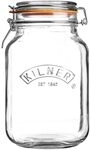 Kilner B&uuml;gelverschluss Glas | 1,5 L | Quadratisch | Vorratsgl&auml;ser mit Deckel