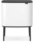 Brabantia Bo Touch Bin 36 L Abfalleimer, Metall, Wei&szlig;, 54 x 32 x 68 cm, 1 Einheiten