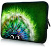 PEDEA Design Tablet PC Tasche 10,1 Zoll (25,6cm) mit Design Mauspad, Green Hedgehog