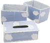 roba Pflegeorganiser Set 'Kleine Wolke blau', 3tlg, 2 Boxen für Windeln &...