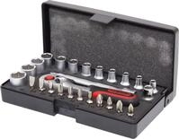 KS Tools 1/4" Steckschl&uuml;ssel-Satz, Inklusive 1/4" Umschaltknarre, Matt...