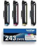 Brother TN-243CMYK Original Tonerkartusche Druckt bis zu 1000 Seiten, cyan,...