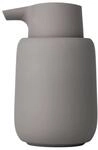 blomus Seifenspender -SONO- 250 ml aus Keramik | Handseifenspender in Grau | &Oslash;8 x