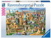 Ravensburger Puzzle 19890 - Sehenswürdigkeiten weltweit - 1000 Teile Puzzle...