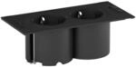 Bachmann 929.000 DUE Steckdoseneinheit, 2 x Schuko (ohne Deckel), 9 x 20 x 13 cm