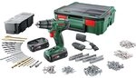 Bosch Akku Bohrschrauber PSR 1800 Li-2 (2 Akkus, 18 V System, 241-teiliges