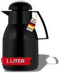 Helios Top Thermoskanne Schwarz 1L &ndash; 6h Hei&szlig; - H&auml;lt Getr&auml;nke hei&szlig; & kalt &ndash;