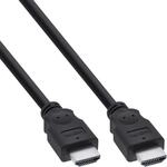 InLine 17601E HDMI Kabel, HDMI-High Speed, Stecker / Stecker, schwarz, 1m