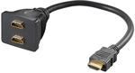 Goobay 68784 HDMI Kabeladapter, Vergoldet