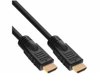 InLine® HDMI Kabel, HDMI-High Speed, Stecker/Stecker, verg. Kontakte, schwarz,...
