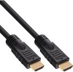 InLine&reg; HDMI Kabel, HDMI-High Speed, Stecker/Stecker, verg. Kontakte, schwarz,...