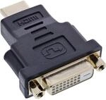 HDMI-DVI Adapter, 19pol St auf 24+1 Bu , vergoldete Kontakte
