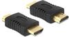 Delock Adapter HDMI-A St > A St 65508 Schwarz 1 - Pack