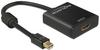 Delock Adapter mini Displayport 1.2 Stecker > HDMI Buchse 4K Aktiv schwarz