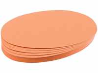FRANKEN Moderationskarten Oval, 190 x 110 mm, 500 Stück, orange, UMZ 1119 05