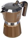 BRA Titanium Espressokocher Aluminium, 9 Tassen