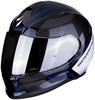 Scorpion Unisex – Erwachsene NC Motorrad Helm, Schwarz/Blau/Weiss, XS