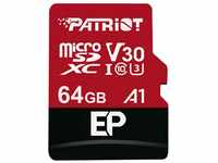 Patriot Memory PEF64GEP31MCX 64 GB EP A1 V30 microSD Karte SDXC für Android...