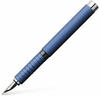 Faber-Castell 148442 - Füller Essentio, Feder EF, Aluminium Blau