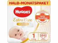 Huggies Newborn Baby Windeln Größe 1, 2 bis 5 kg, Für Neugeborene, Mit