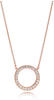 PANDORA Funkelnder Kreis Halskette in Roségold mit 14 Karat rosévergoldete